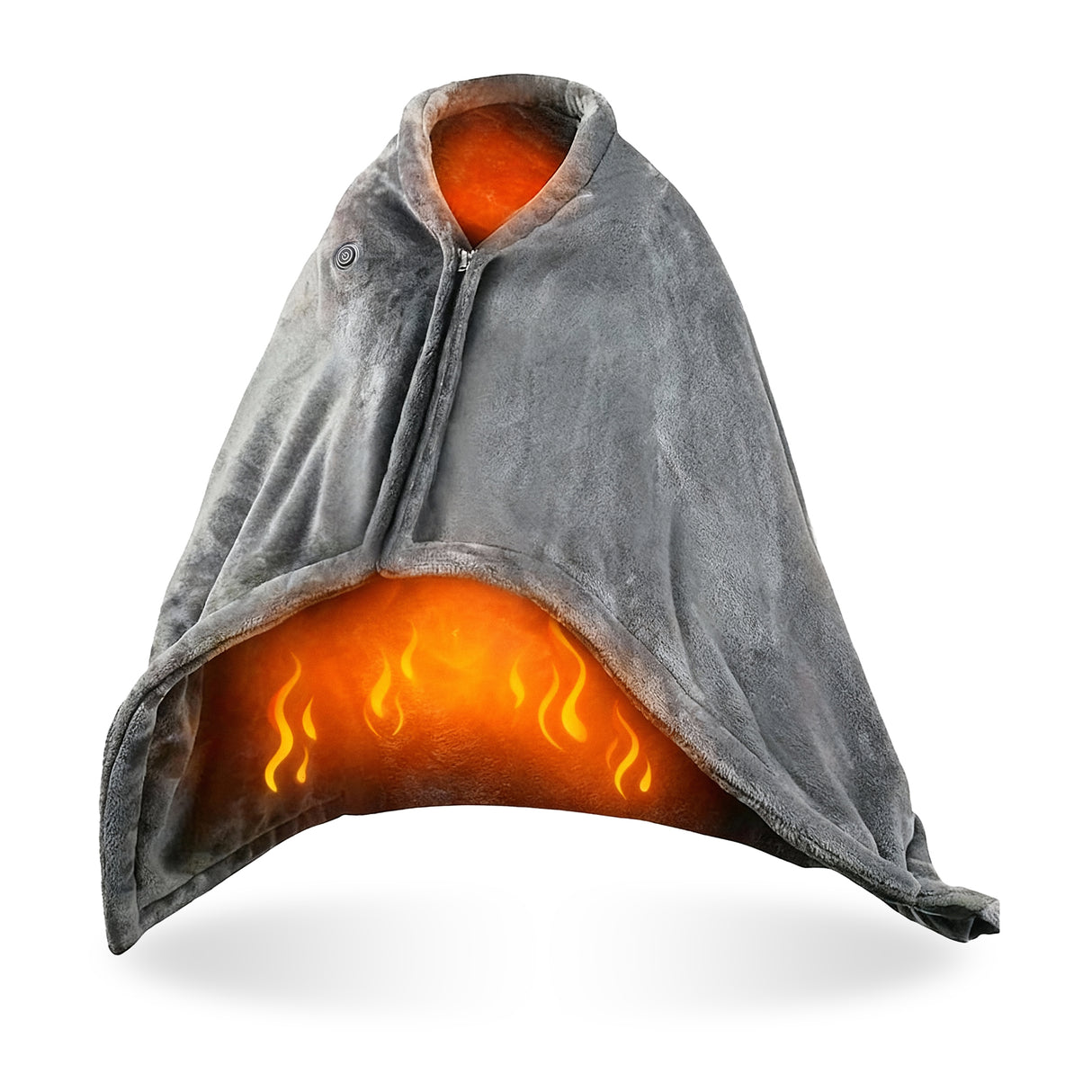 Heated blanket with USB cable grey 150x80 cm