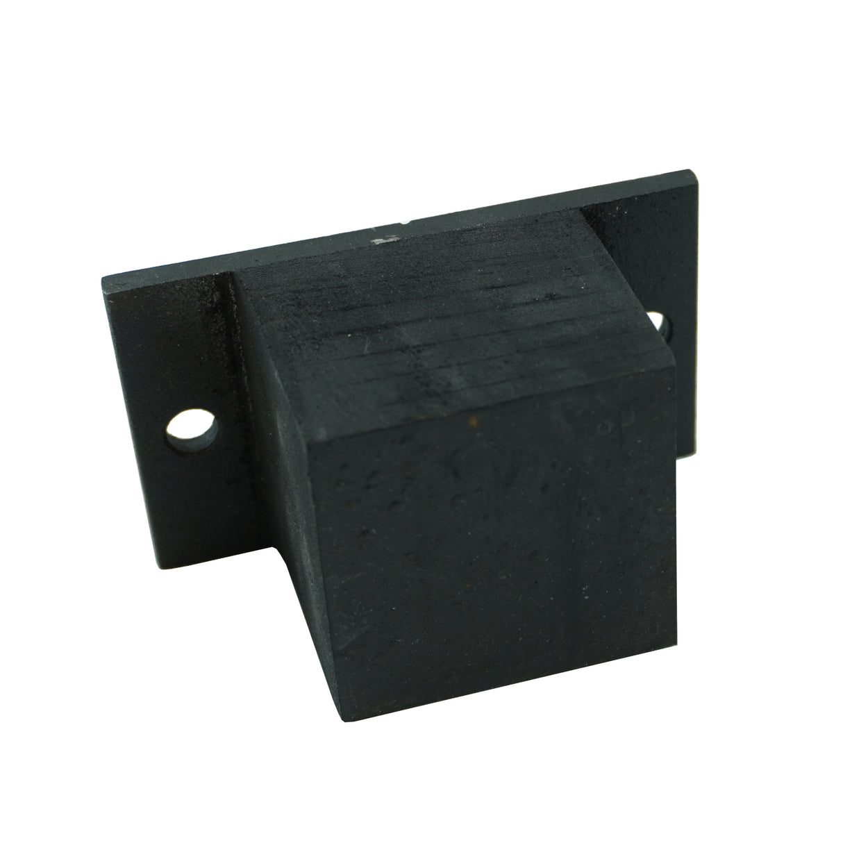 For rubber trailer on a square hole metal plate