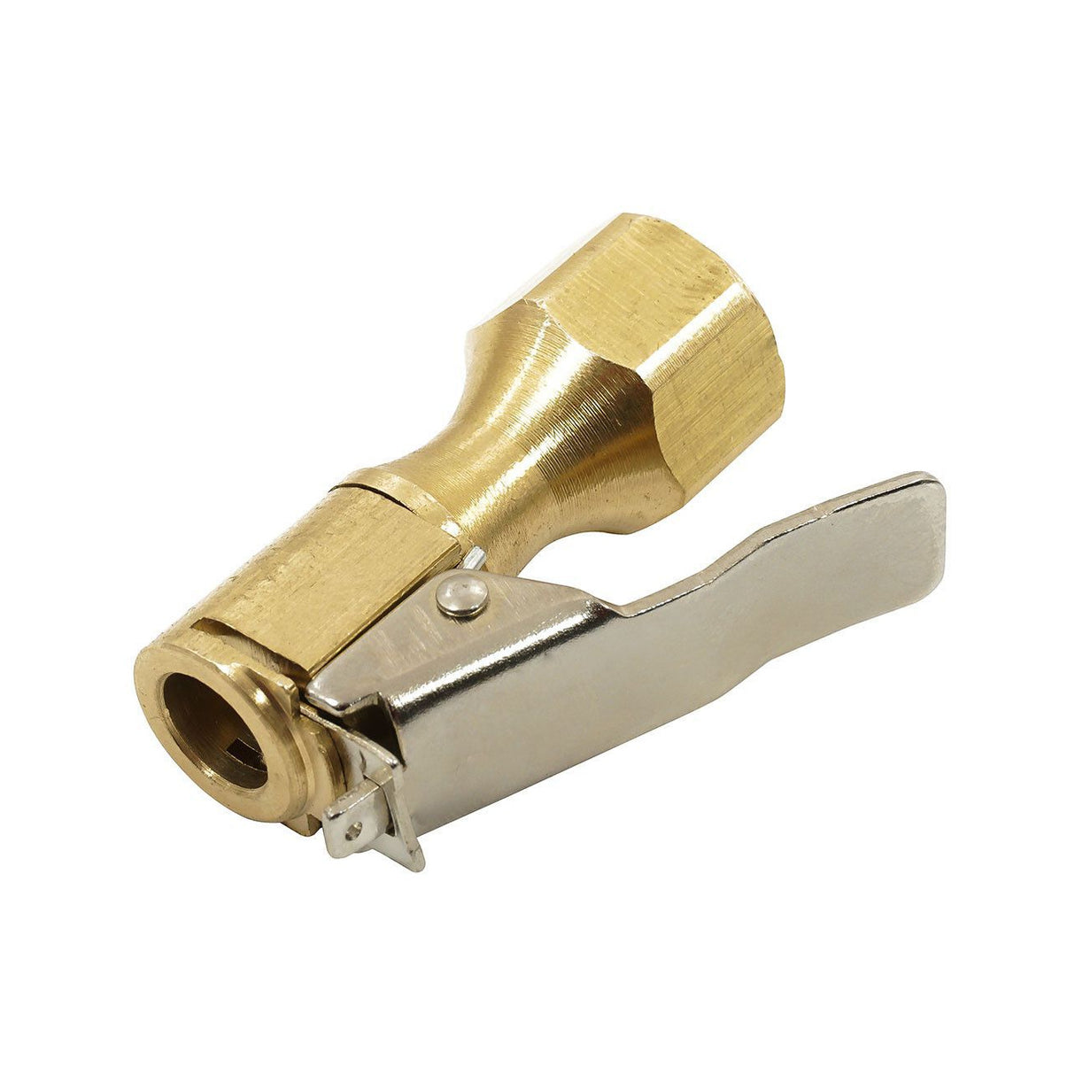 Tömlővég csíptetős, csatos 1/4" menettel
