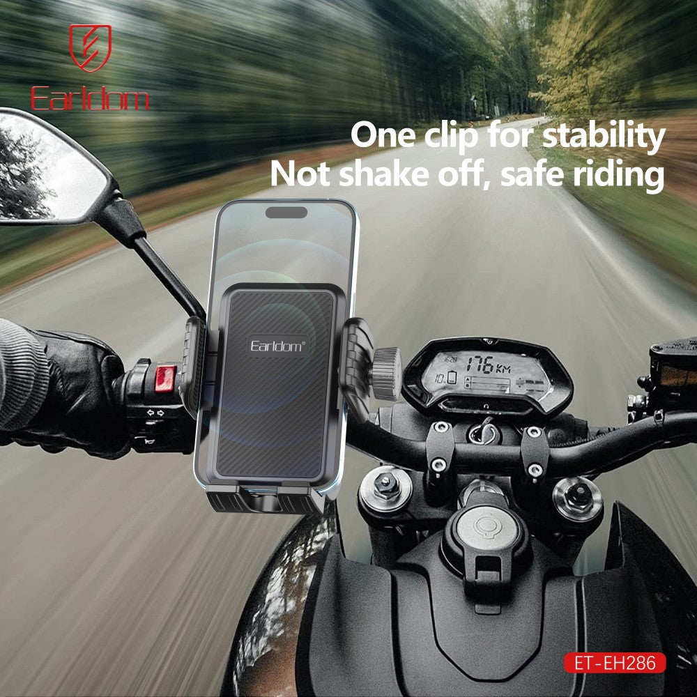 Motorcycle phone holder for handlebars EH286