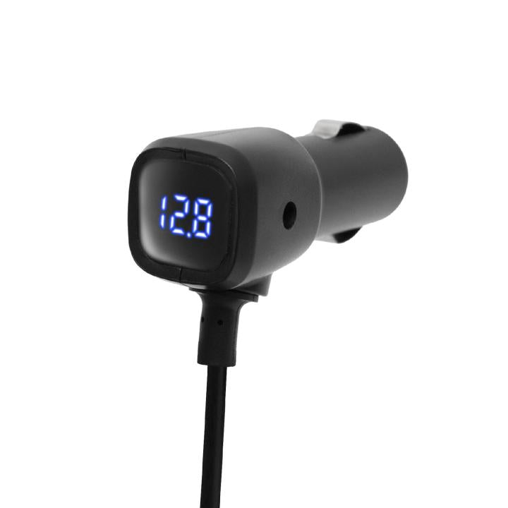 Cigarette Lighter Splitter with Voltmeter (3+2xUSB) 80W
