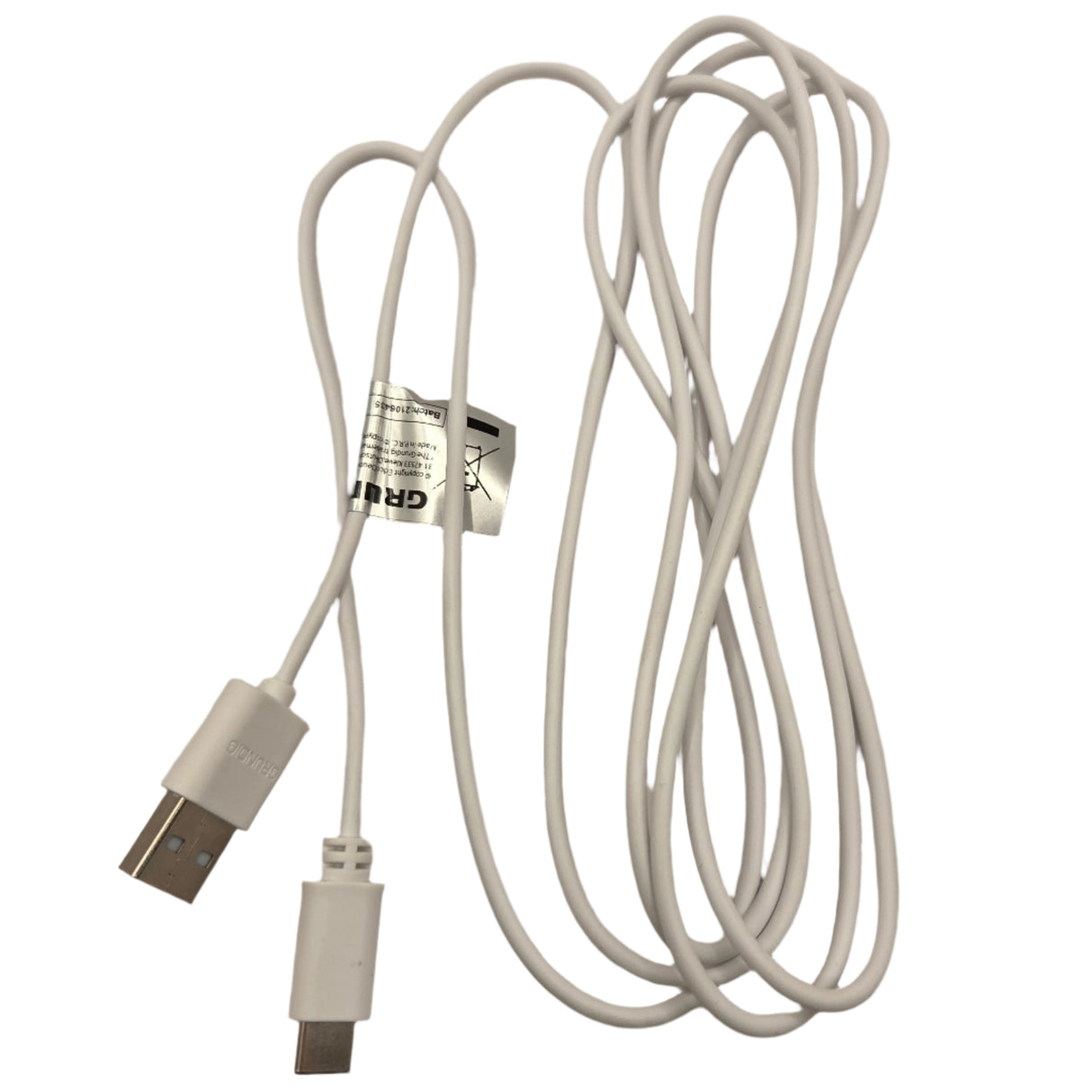 USB Type-C adatkábel fehér 2 m
