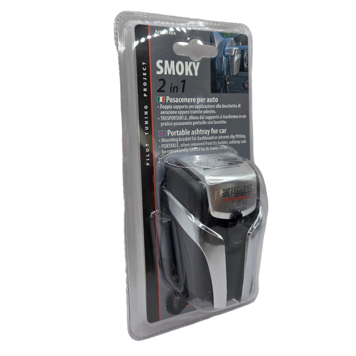 Car ashtray for air vent, grey