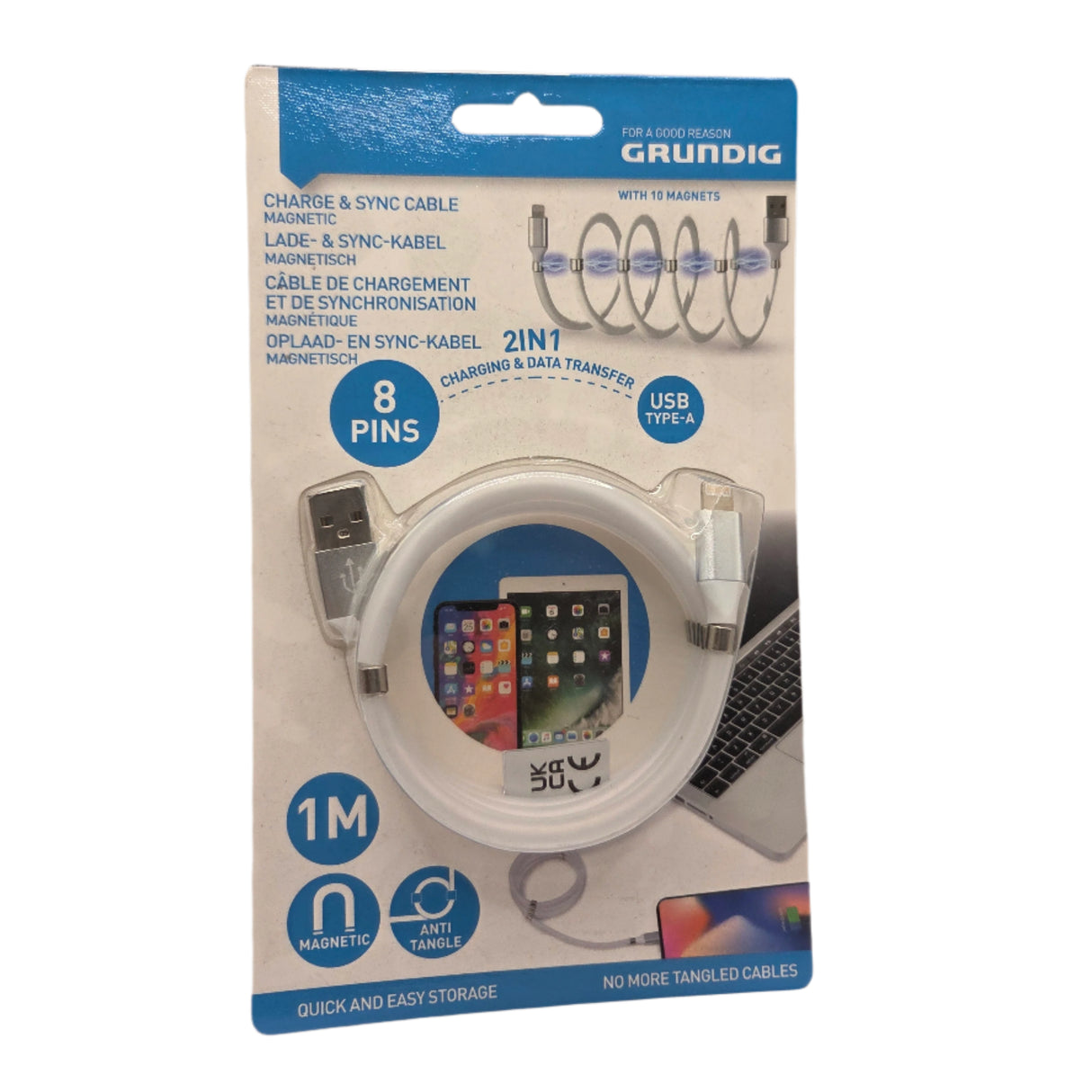 USB-A magnetic sync cable 1m