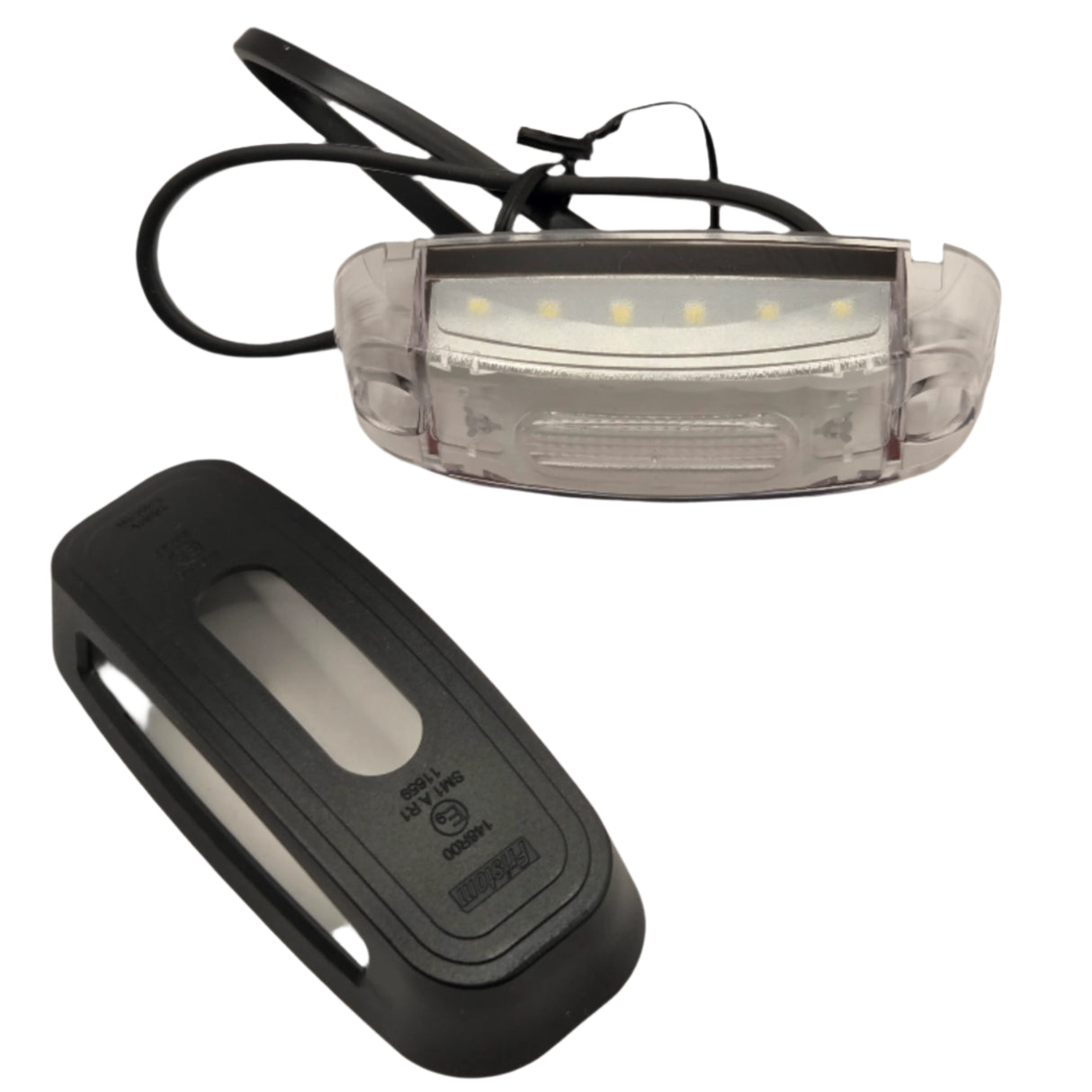 Helyzetjelző lámpa burkolattal LED piros-fehér-sárga FT-039