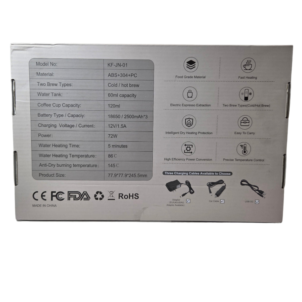 Kapszulás kávéfőző 12V KF-JN-01