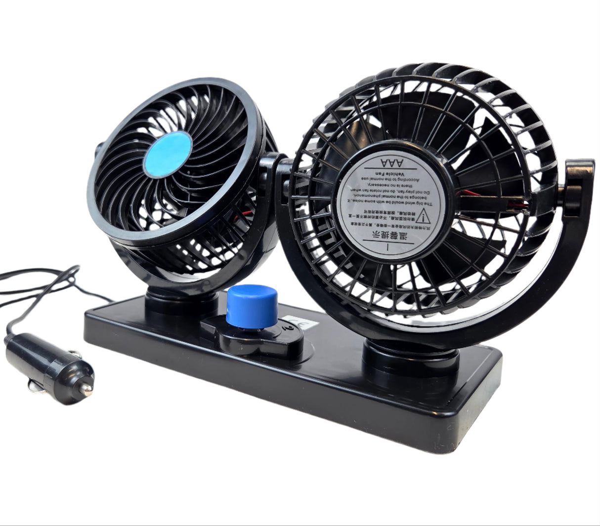 Autó ventilátor duplás 2x15cm