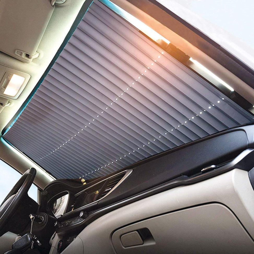 Car sunshade blind for front windshield