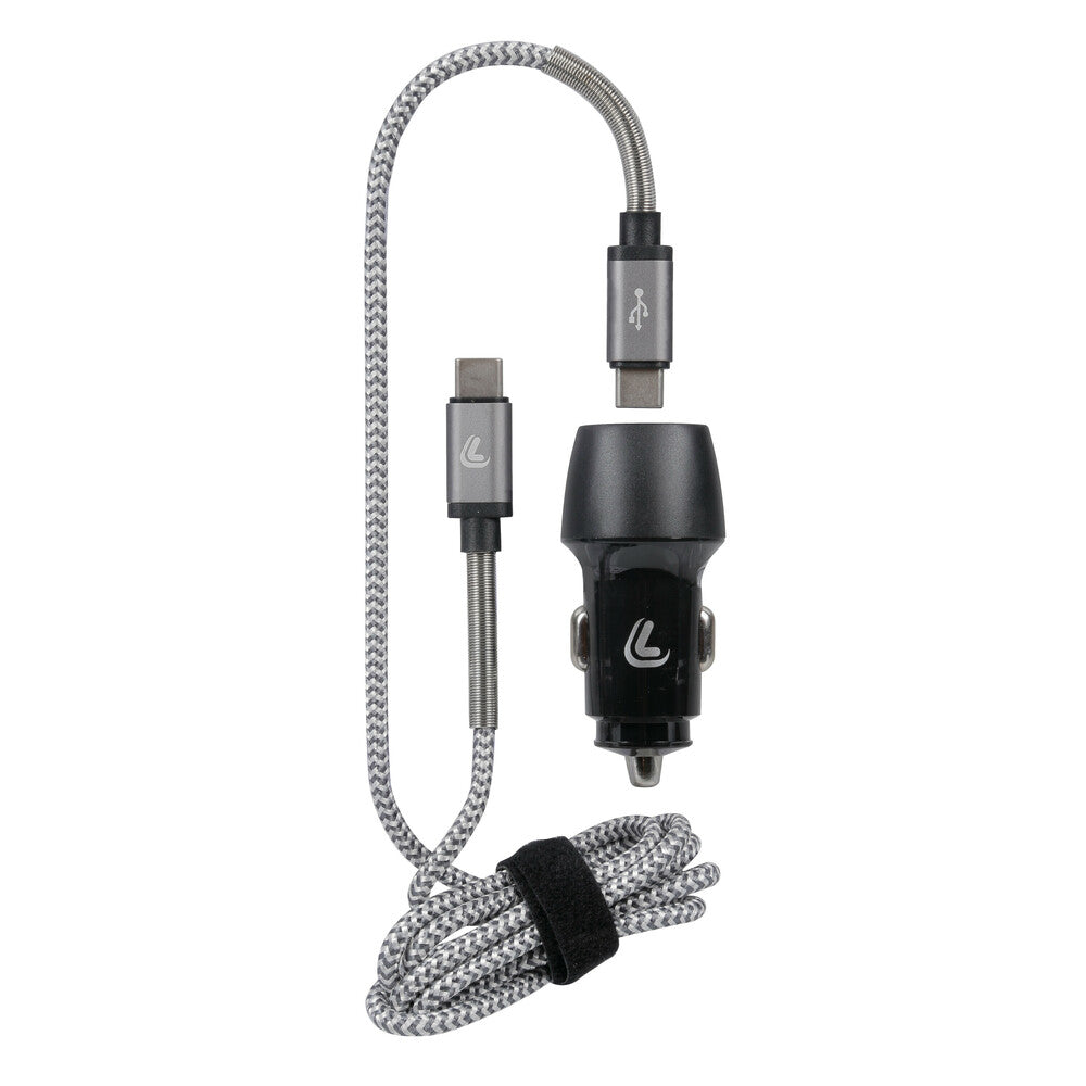 USB cigarette lighter charger type C