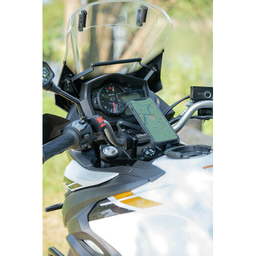 Motorcycle Phone Mount Handlebar Attachment DuoLock 2.0 Combo