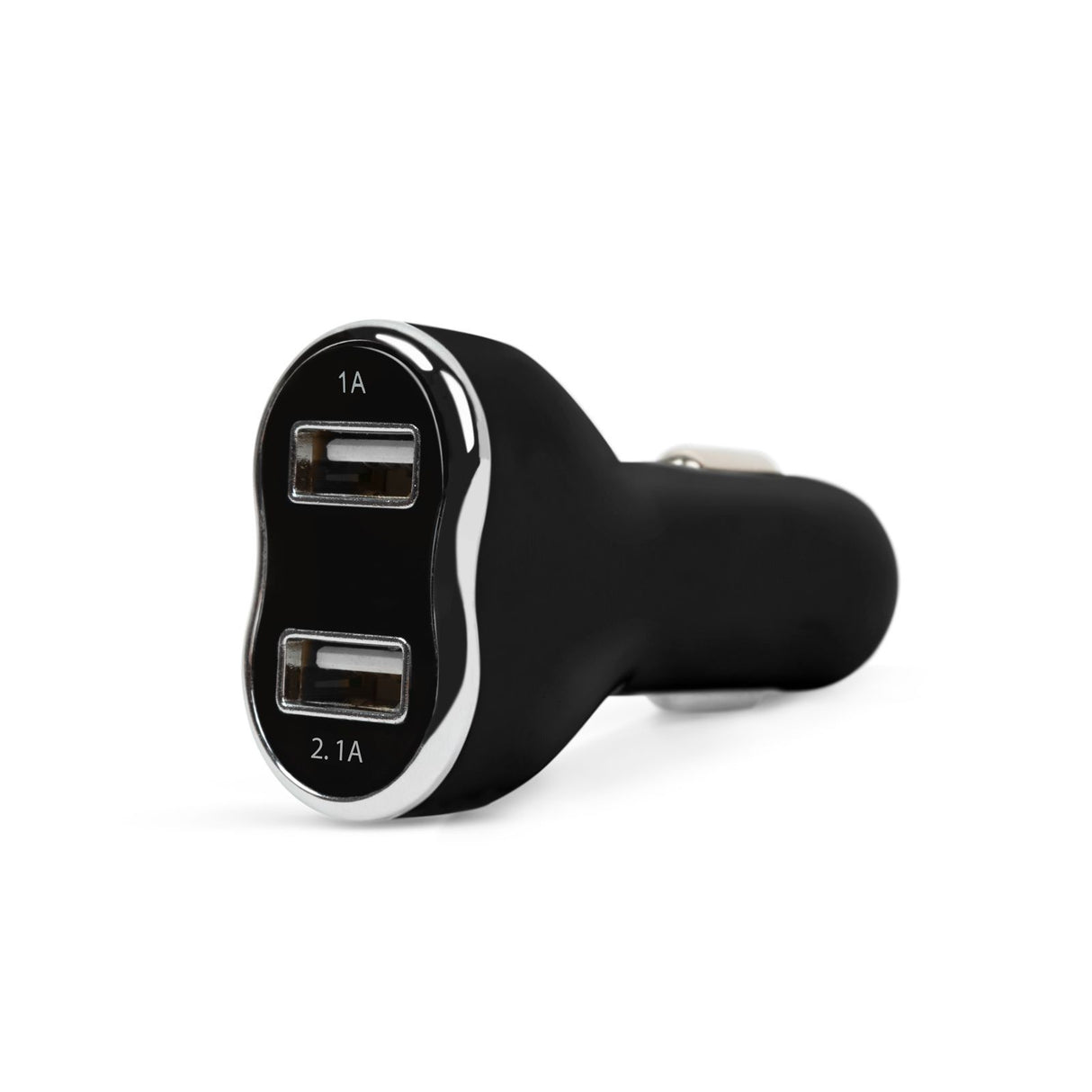 Cigar lighter double USB car phone charger black