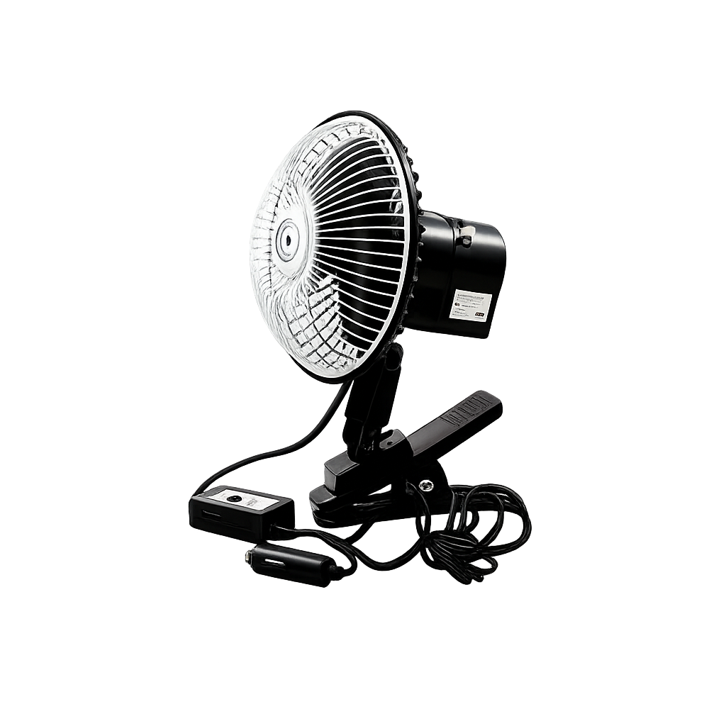 Autós ventilátor csipeszes oszcilláló 24V