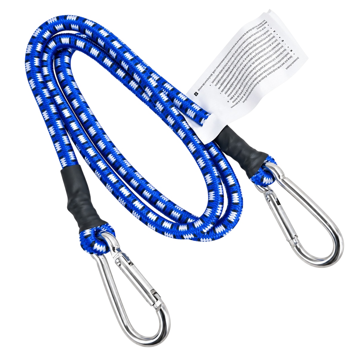 Gumipók karabineres 8 mm, kék 1 darabos