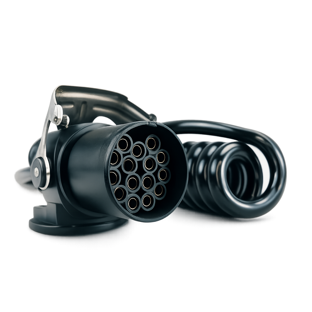 ADR spiral cable with 15-pin connector max. length: 3.7m working length: 3.5m 24V