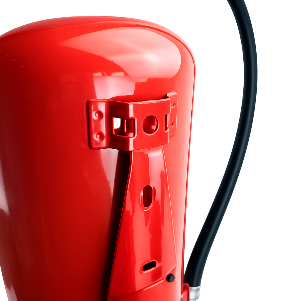 Powder fire extinguisher ABC with bracket and pressure gauge