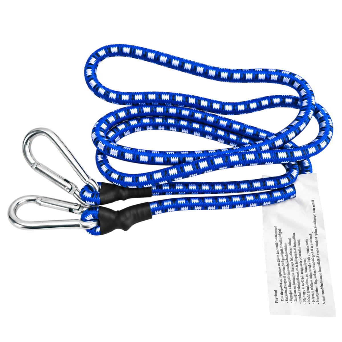Gumipók karabineres 8 mm, kék 1 darabos