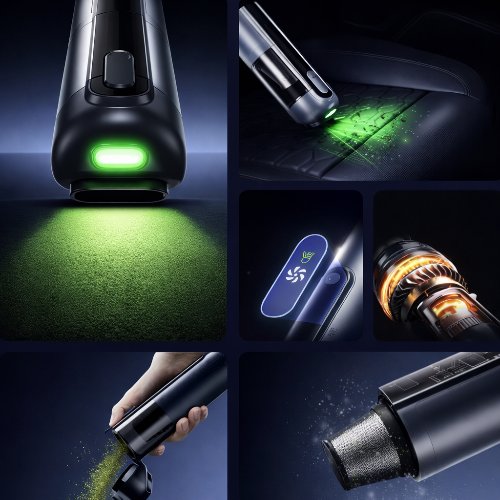 Cordless Crumb Vacuum Cleaner Extra strong 6000mAh