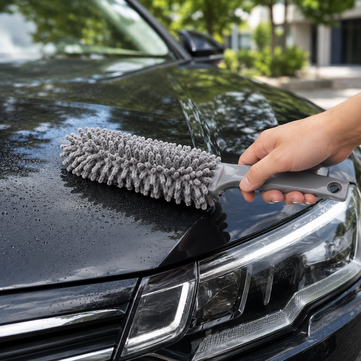 Dusting brush microfiber for car care 39x7 cm