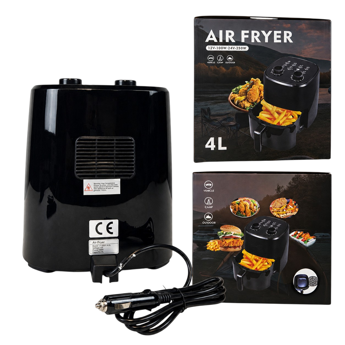 Air fryer 24V 250W 4L