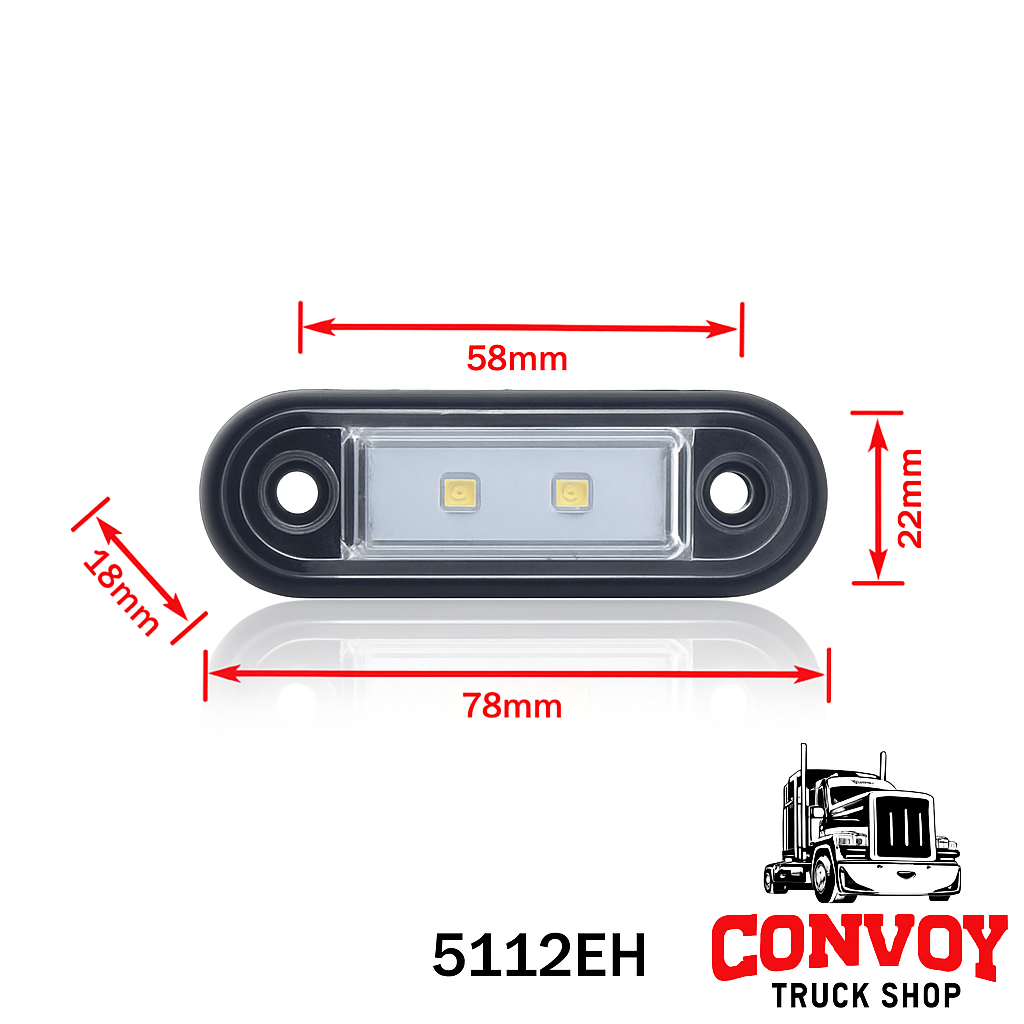 Lamp position LED installed