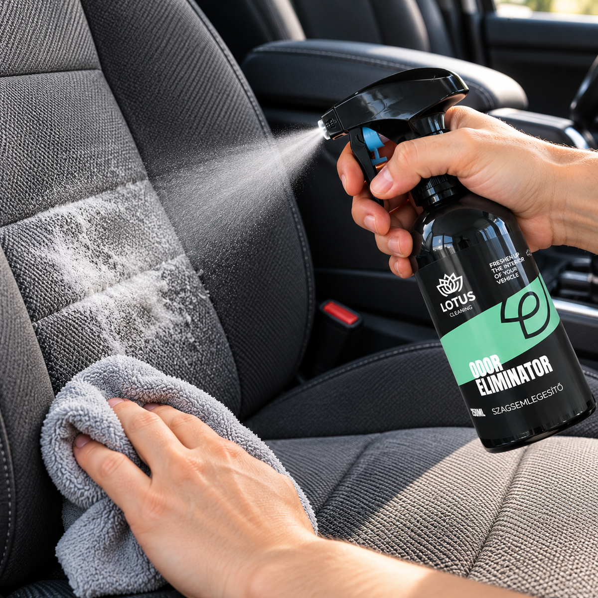 Szagsemlegesítő spray autóba, kárpitra és klímához 250 ml