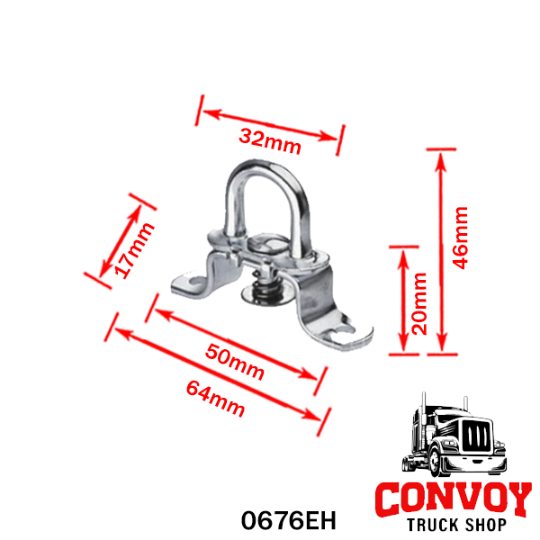 Ponyvafül elfordítható 17mm