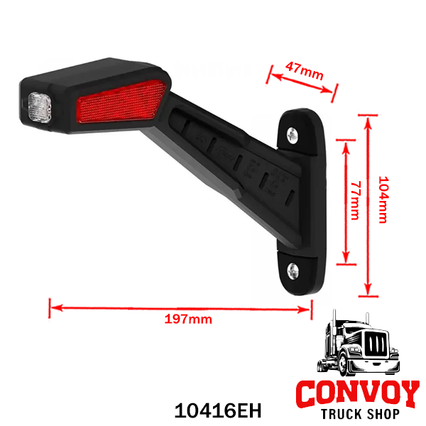 Width Light Lamp straight Large LED square