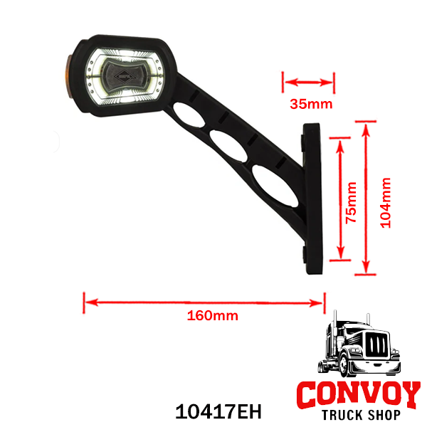 Width Light Lamp straight Large LED square