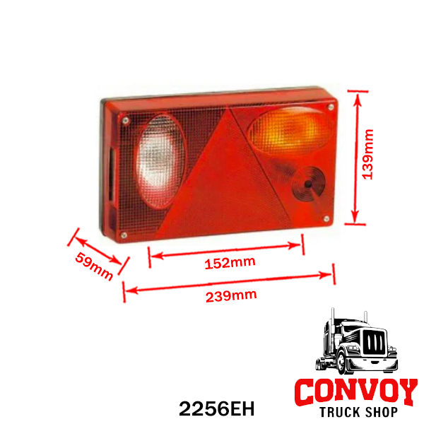 Lamp trailer triangle prism