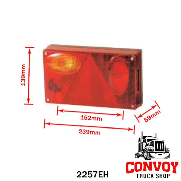 Lamp trailer triangle prism