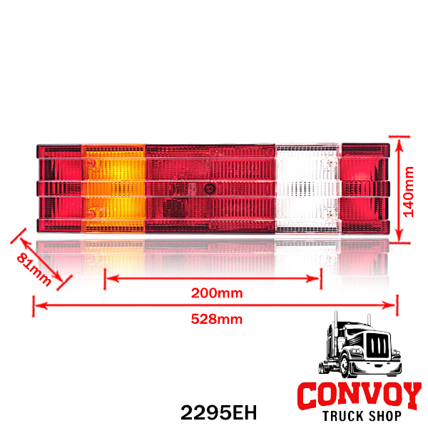 Lamp for MB 6 chamber ribbed Actros SIM