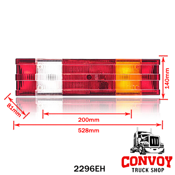 Lamp for MB 6 chamber ribbed Actros SIM