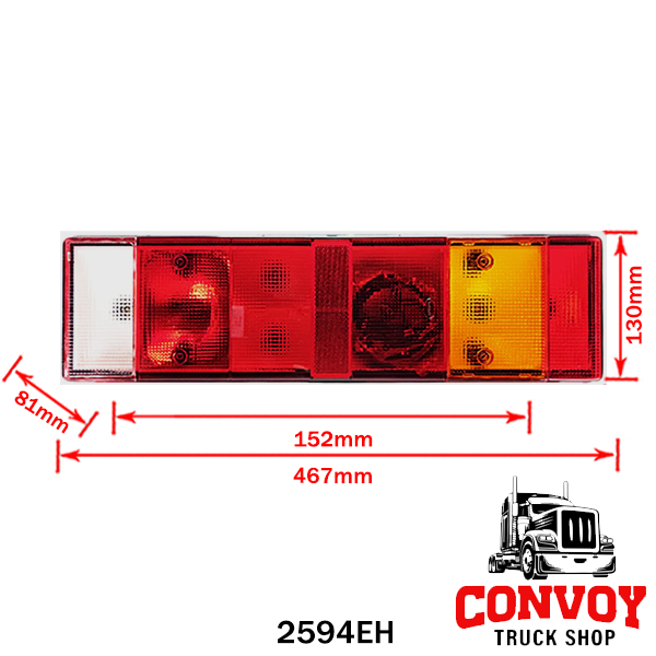 Lamp for Iveco is large