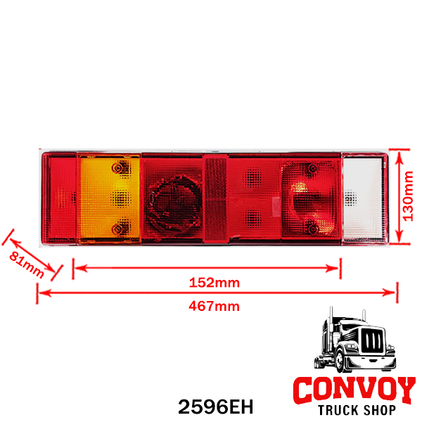 Lamp for Iveco is large