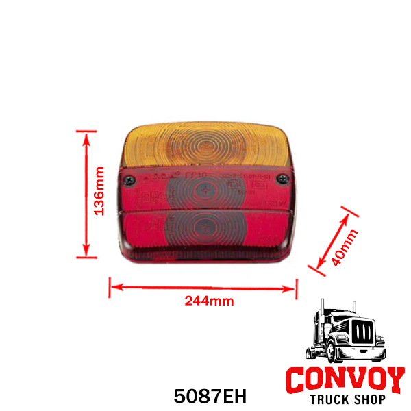 Lámpa utánfutó búra