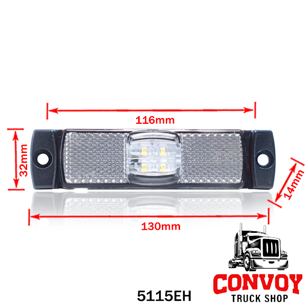 Lámpa helyzet LED közép oldal füllel