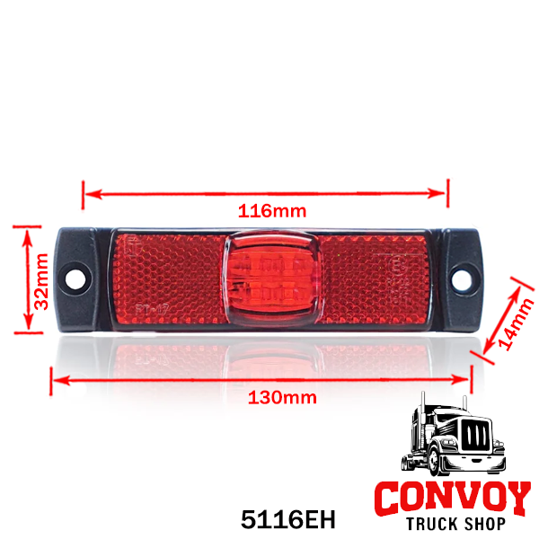 Lámpa helyzet LED közép oldal füllel