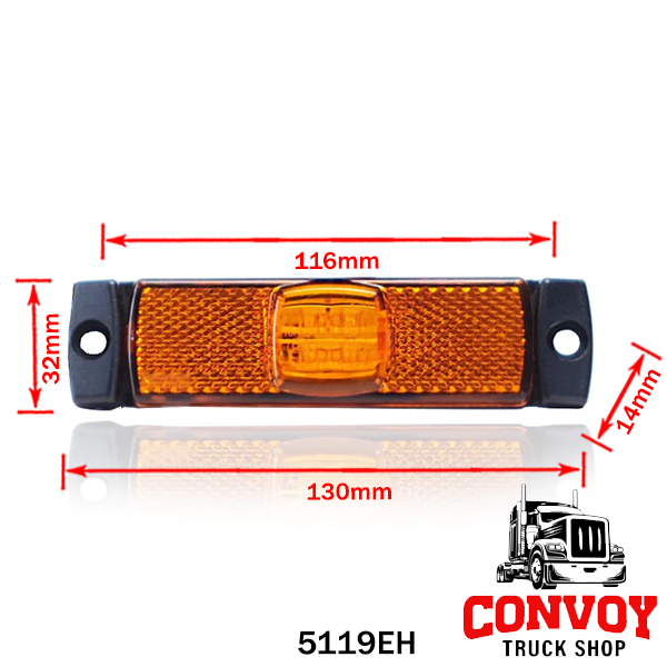 Lámpa helyzet LED közép oldal füllel