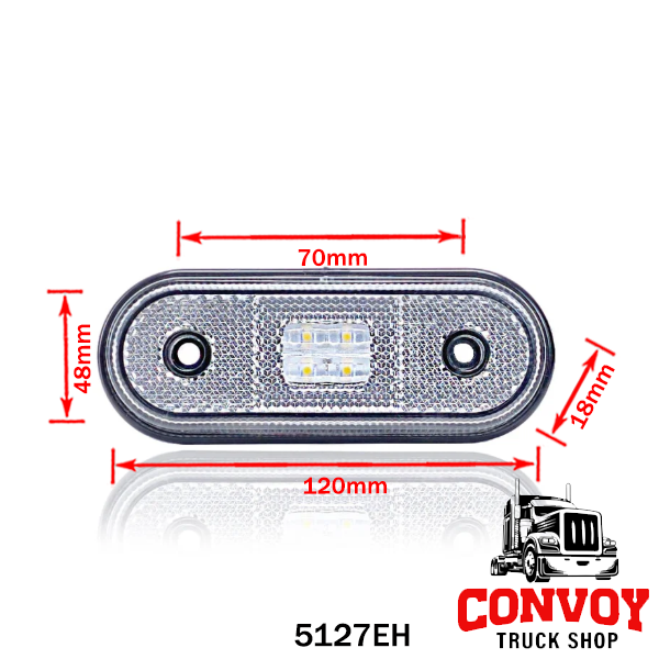 Lámpa helyzet LED lekerekített 4LED