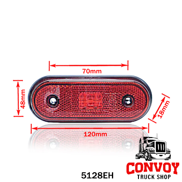 Lámpa helyzet LED lekerekített 4LED