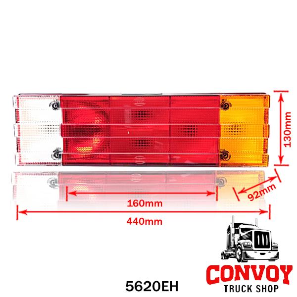Lámpa Kögel-hez 5 kamrás bordázott jobb