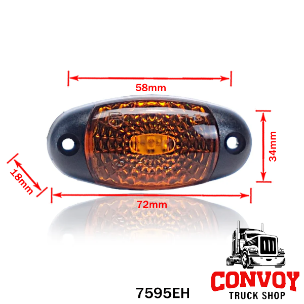 Lamp position LED oval small