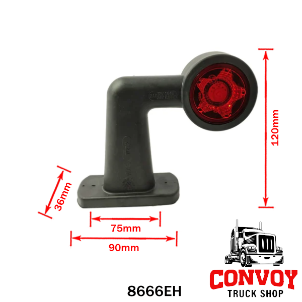 Width-indicator rubber lamp elbow LED star