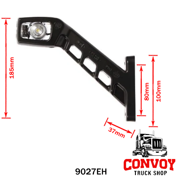 Width-indicator rubber lamp elbow large LED