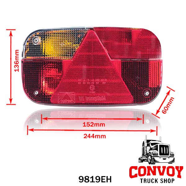 Lámpa utánfutó Multipoint III 12V Aspöck