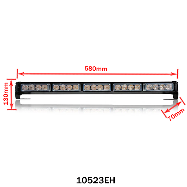 Yellow flashing light bridge diverting light with controller led