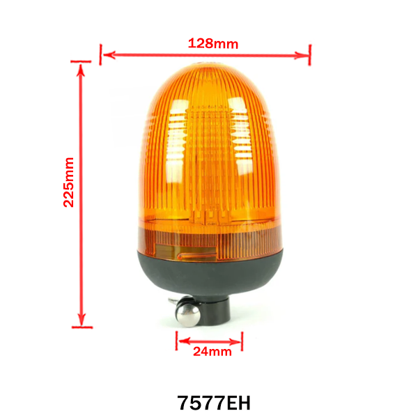 Flashing lamp is a yellow LED 80 LED beak