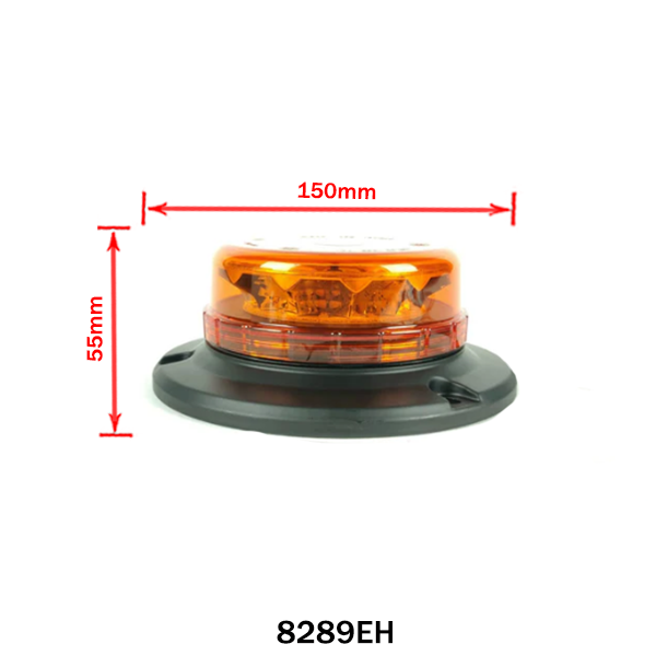 Flashing lamp yellow yellow ultravin thin 12/24V