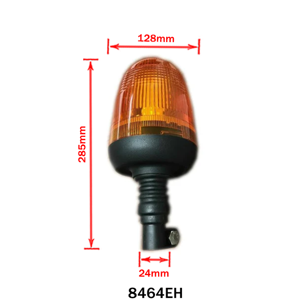 Villogó lámpa sárga LED-es 80 LED csőre elhajló