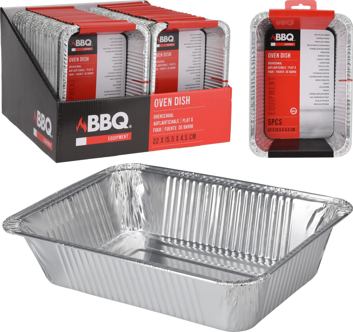 Aluminum Grill Tray Set for Baking 4pcs
